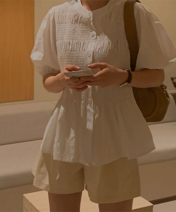 ahsde blouse (white)